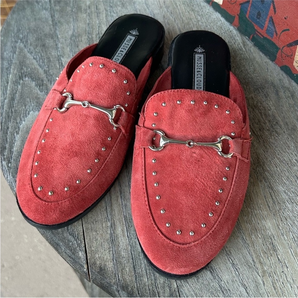 Musse & Cloud Ruby Suede Horsebit Mules